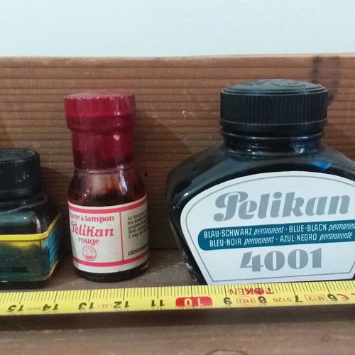 Used Pelikan and Talens collectible ink set of 5