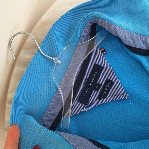 Tommy Hilfiger men's shirt xl used, turquoise with collar