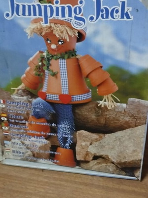Decorative marionette with flower pots