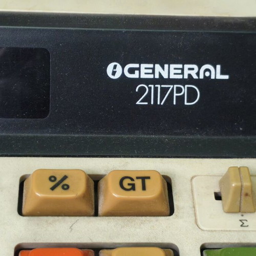 General 2117PD Vintage Printing Calculator used