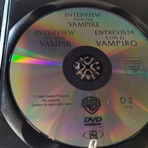 Interview with the Vampire DVD like new, subtitles, horror fantasy drama