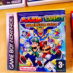 (αυθεντική κασέτα - reproduction κουτί) Mario and Luigi Superstar Saga. Game boy advance