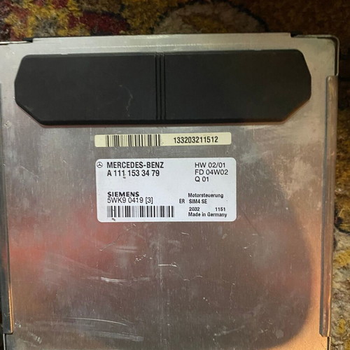 ECU computer Mercedes A111 153 34 79 Siemens 5WK9 0419 3 used