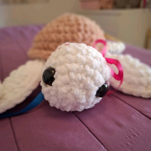 Handmade turtles made to order, crocheted medium size