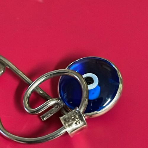 Silver pin with turquoise eye 925 new