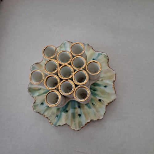 Bohemia ceramic cigarette case and ashtray 1920-1930 like new