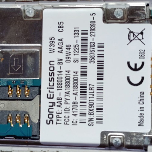 Sony Ericsson W395 mobile phone used