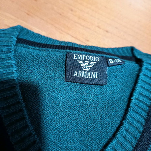 Emporio Armani pullover new, size s/m, green