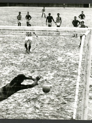 Olympiacos penalty photograph used, authentic, 1960