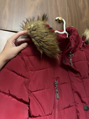 Winter red jacket like new, size M