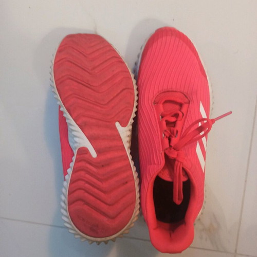 Adidas red athletic shoes like new, size 38.5-39