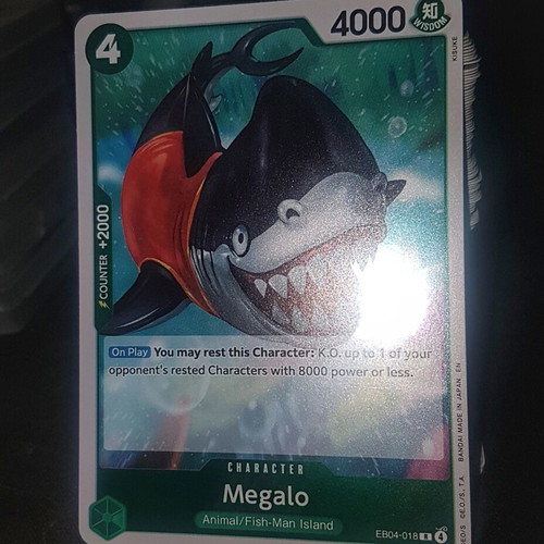 Megalo One Piece TCG OP14 rare foil card