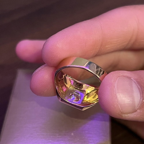 Gold men's ring 18k like new, 18 carats, 8 grams