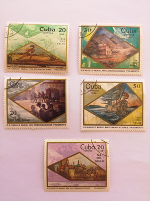 Cuba stamps used 1989