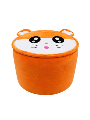 Children's stool new with plastic pouf cover and pump