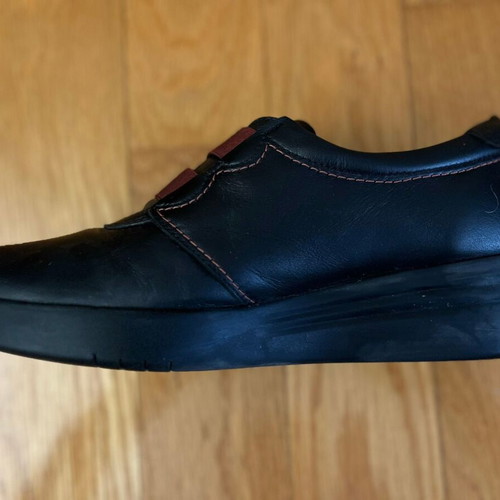 Leather anatomical women's shoes used, size 40, black