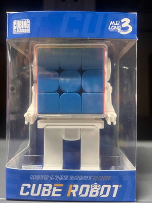 MoYu MeiLong 3x3 Speed Cube with Robot Display Case new