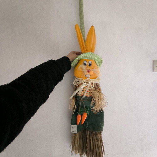 Easter decoration rabbit broom new