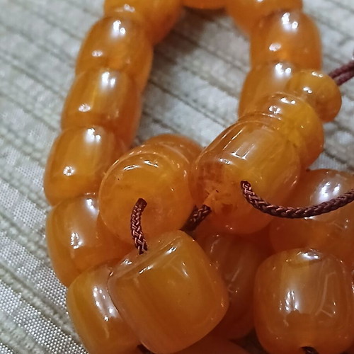 Bakelite komboloi worry beads with metal traditional tassel