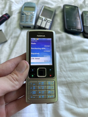 Nokia 6300 μεταχειρισμένο τηλέφωνο με ελληνικό μενού και σημεία στην οθόνη