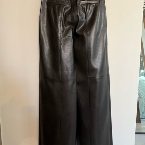 Zini leatherette jacket and pants set like new, black