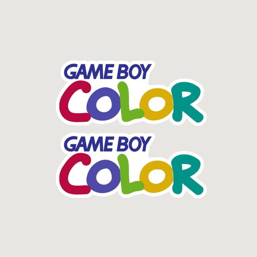 Game Boy Color stickers set of 2 made to order