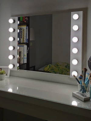 Professional makeup mirror with LED lights and switch new