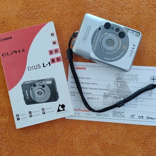 Canon Ixus L-1 compact analog camera used, Advantix APS film