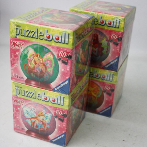 Winx Club puzzle ball 4 pieces 60 pieces each, sealed