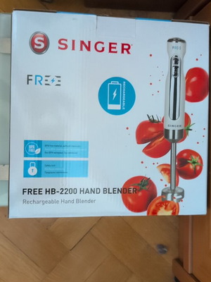 Singer Free HB-2200 Hand Blender new, rechargeable, cordless