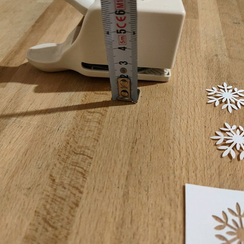 Snowflake paper punch used