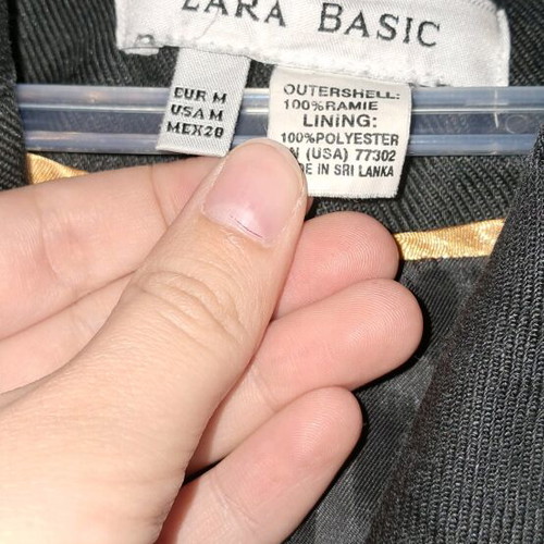 Zara jacket used, black, size M
