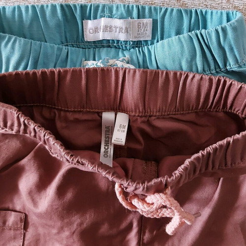 Orchestra set of 6 t-shirts and 2 shorts like new, for 6 months