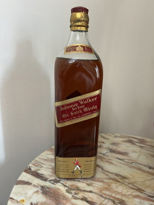 Johnnie Walker Red Label Old Scotch Whisky vintage sealed bottle