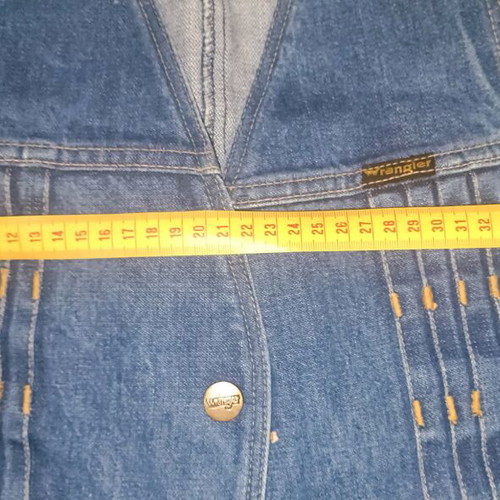 Wrangler denim vest like new, blue, size XS