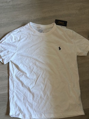 Polo Ralph Lauren slim fit t shirt καινούργιο, άσπρο, μέγεθος M