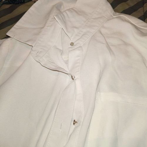 Women's white long shirt like new
