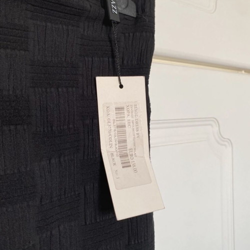 YAZZ black mini strapless dress with back zipper, new