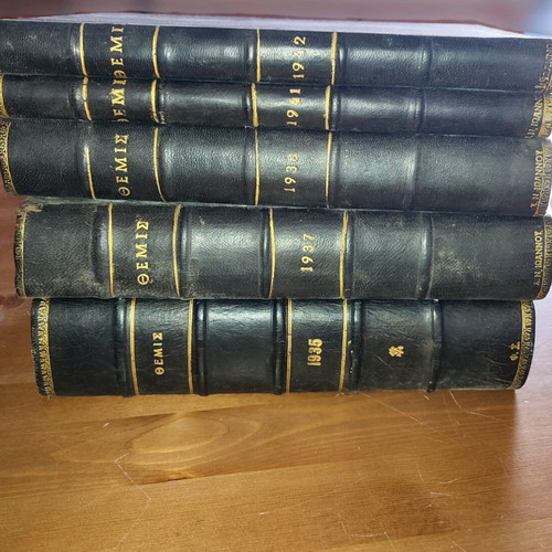 Themis legal books used, 5 volumes 1935-1942