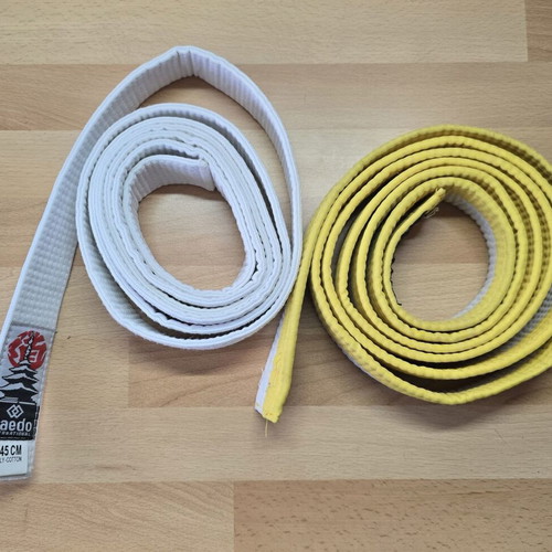 Karate belts like new, pack of 2