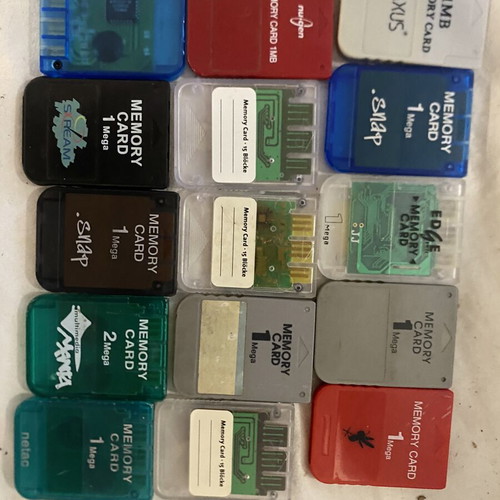 Memory cards for PlayStation pack of 15 like new