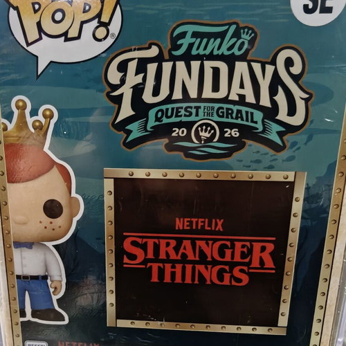 Freddy Funko as Dustin with Shield vinyl figure new, 1000 pcs