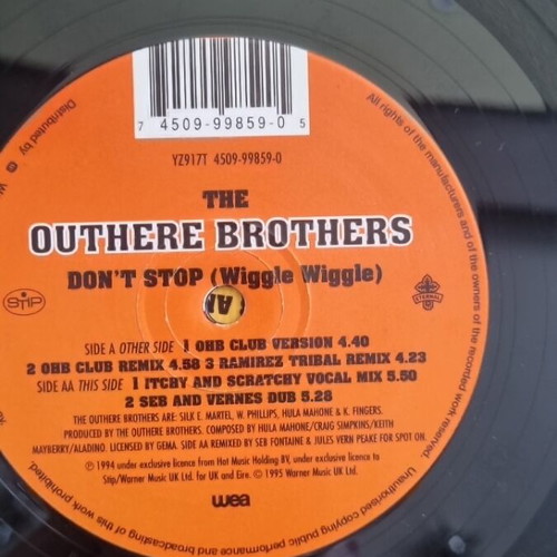 Outhere Brothers Don't Stop vinyl used