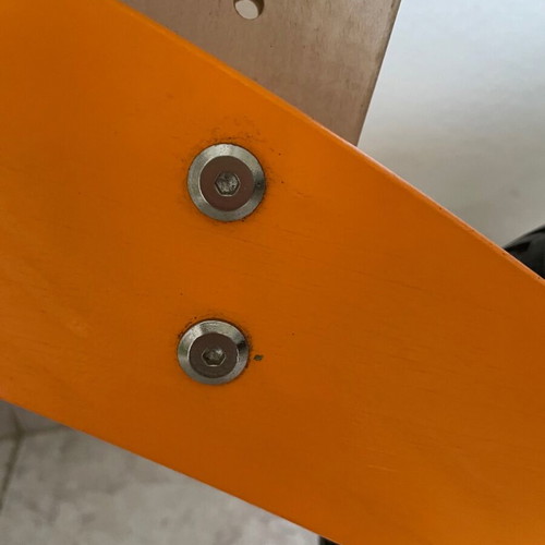 Janod wooden balance bike like new with air wheels