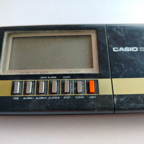 Casio MQ-200 vintage calculator and clock used, not working