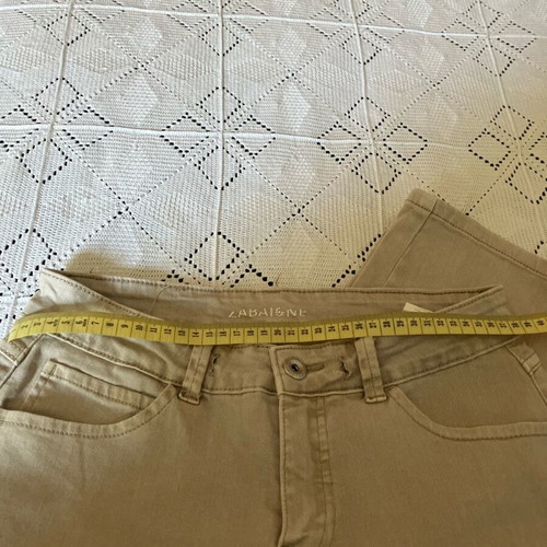 Zabaione cotton pants used, beige, size M