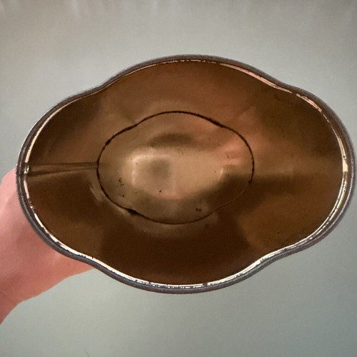 Vintage metal airtight box for pasta used