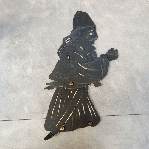 Rare Collectible Karagiozis Shadow Theater Figure Barbagiorgos 1960 used