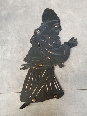 Rare Collectible Karagiozis Shadow Theater Figure Barbagiorgos 1960 used