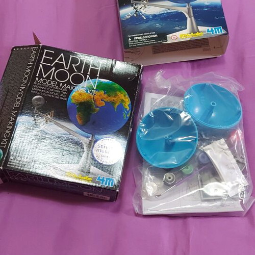 3D Earth-Moon construction new, scientific craft